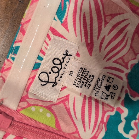 Vintage Lilly Pulitzer Sienna Dress Strapless *Missing Belt* - Picture 5 of 11